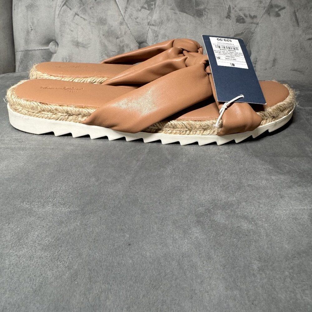 Universal Thread Dena Knotted Tan Espadrille Sandal Size 8 1/2 NEW WITH TAG - Picture 4 of 10